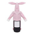 Load image into Gallery viewer, Pink Bunny Wine Cover (shhh....Elf on the Shelf Outfit) Back