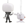 Load image into Gallery viewer, Back view showing the detailing on Jack’s suit and Zero’s ghostly tail
