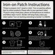 Load image into Gallery viewer, Iron-On Patch Instructions