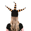 Load image into Gallery viewer, Nightmare Before Christmas Harlequin Demon Costume Hat Model Back