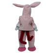 Load image into Gallery viewer, Pink Bunny Pajamas Wine Cover (shhh....Elf on the Shelf Outfit) Back