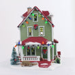 Load and play video in Gallery viewer, Side view of Bumpus House from A Christmas Story Village with holiday décor