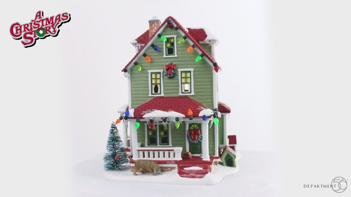 Department56  Village クリスマスハウス Bumpus House – Dept 56 A Christmas Story Village Exclusive – Red