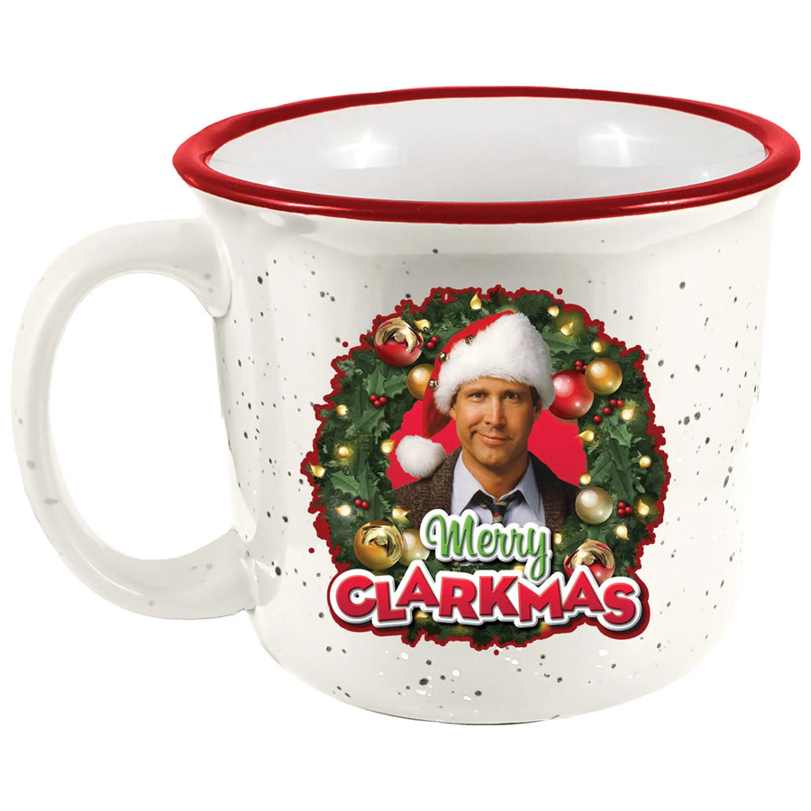 Merry Clarkmas 14oz Ceramic Camper Mug from Christmas Vacation