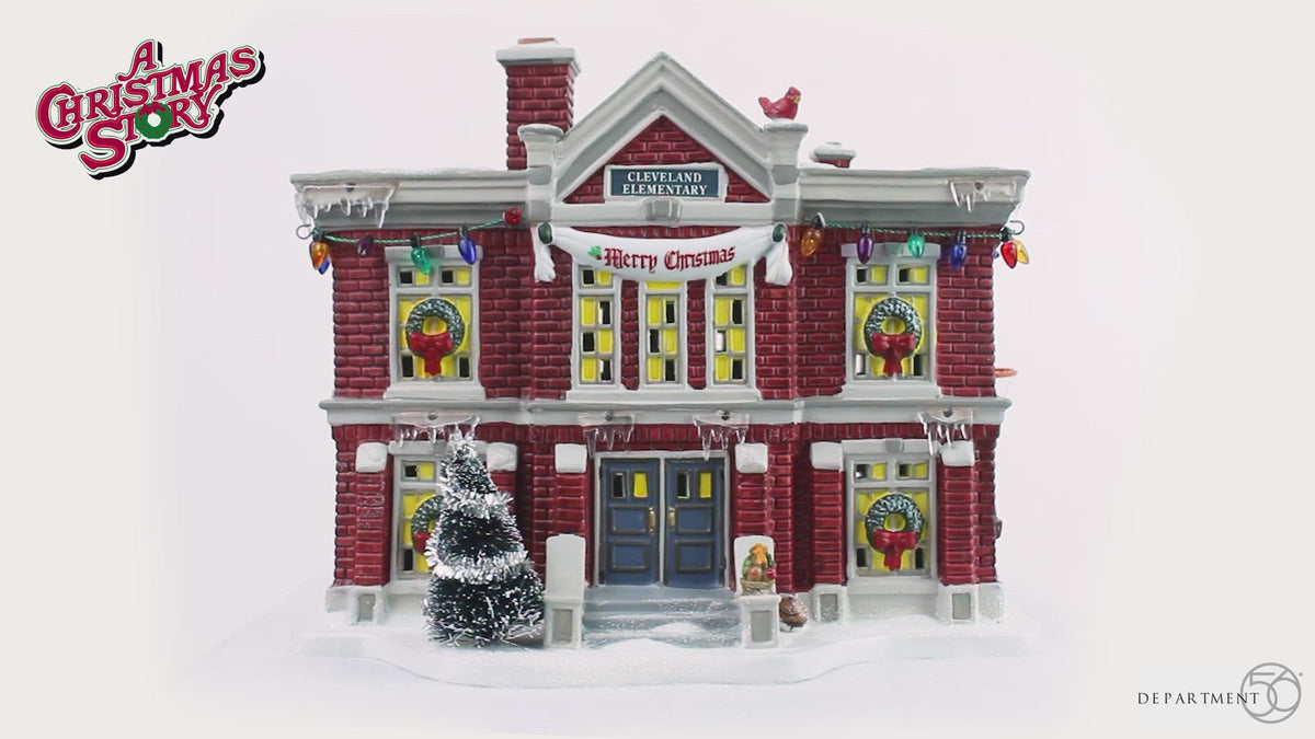 Cleveland Elementary School – Dept 56 A Christmas Story Village