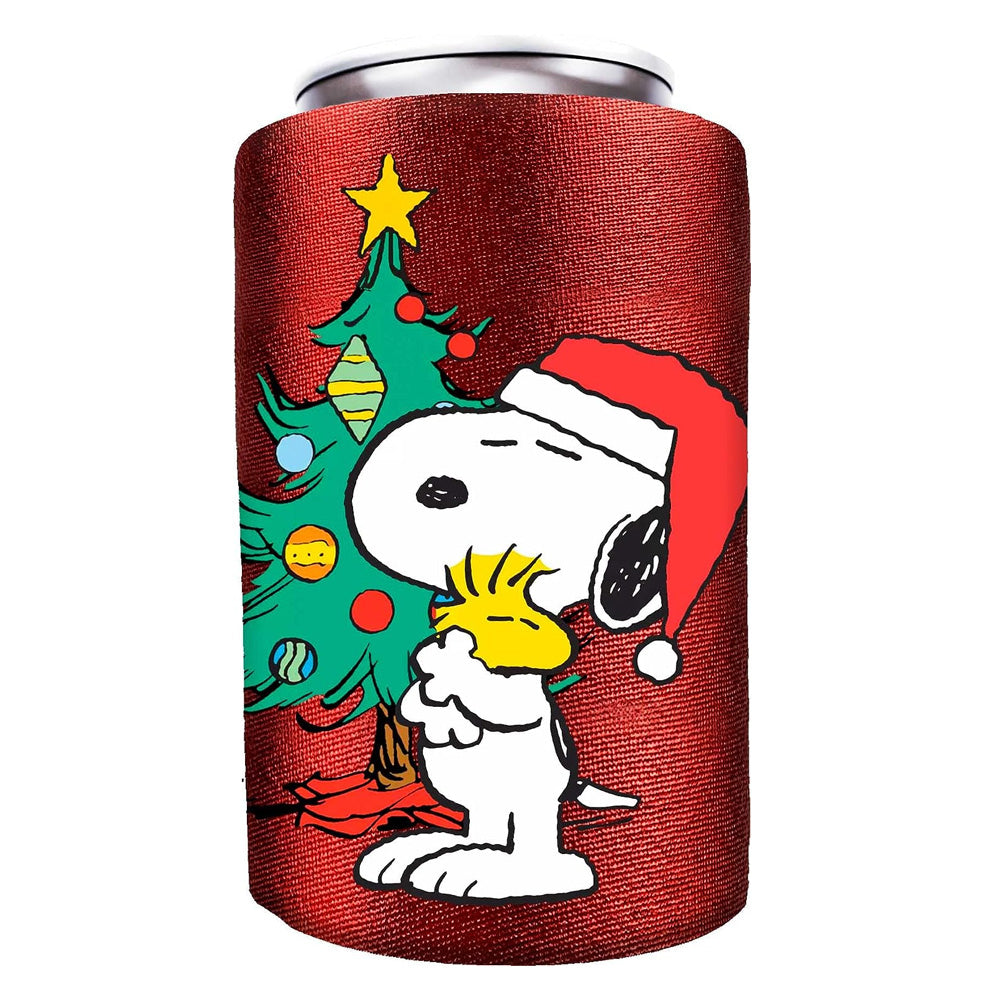 Peanuts Snoopy and Woodstock Christmas Can Cooler – Red Rider Leg