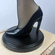 Load image into Gallery viewer, 45 inch full size leg lamp close up of the black shoe and the black base.

