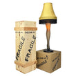 Load image into Gallery viewer, Lamp displayed on wood crate with second leg-only crate beside it
