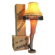 Load image into Gallery viewer, 50-inch deluxe leg lamp shown next to cardboard fragile shipping boxes
