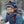 Load image into Gallery viewer, Blue and Grey Replica Stocking Cap On Kid
