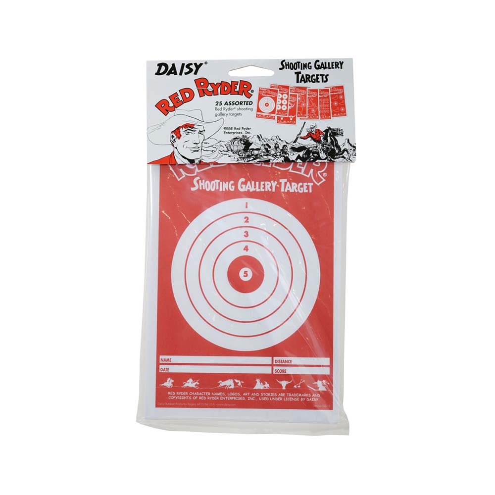 Daisy Red Ryder Paper Shooting Targets – 25 Pack – Red Rider Leg Lamps