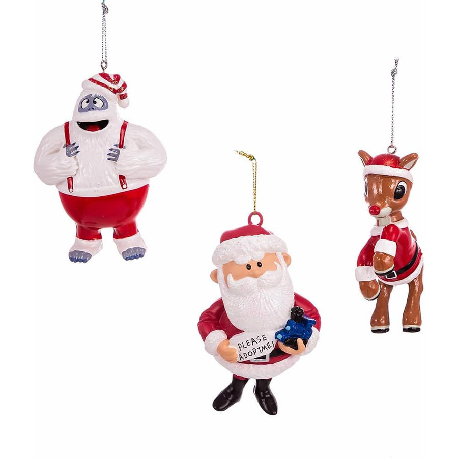 Rudolph Blow Mold Ornament 3pc Set