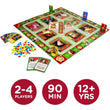 Load image into Gallery viewer, A Christmas Story Card Scramble game board set up with leg lamp and bunny suit pieces, 2-4 players
