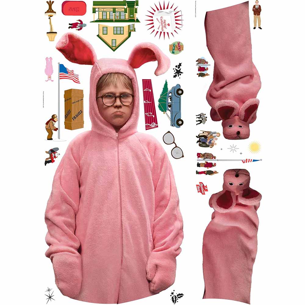 Ralphie Bunny Suit Giant Peel and Stick Wall Decals from A Christmas S ...