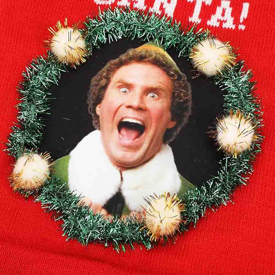 Buddy the Elf OMG Santa Stocking Cap Close-up