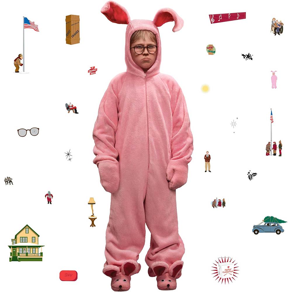 Ralphie Bunny Suit Giant Peel and Stick Wall Decals from A Christmas S ...