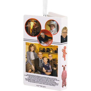 Hallmark Keepsake A Christmas Story VHS Retro Ornament Back