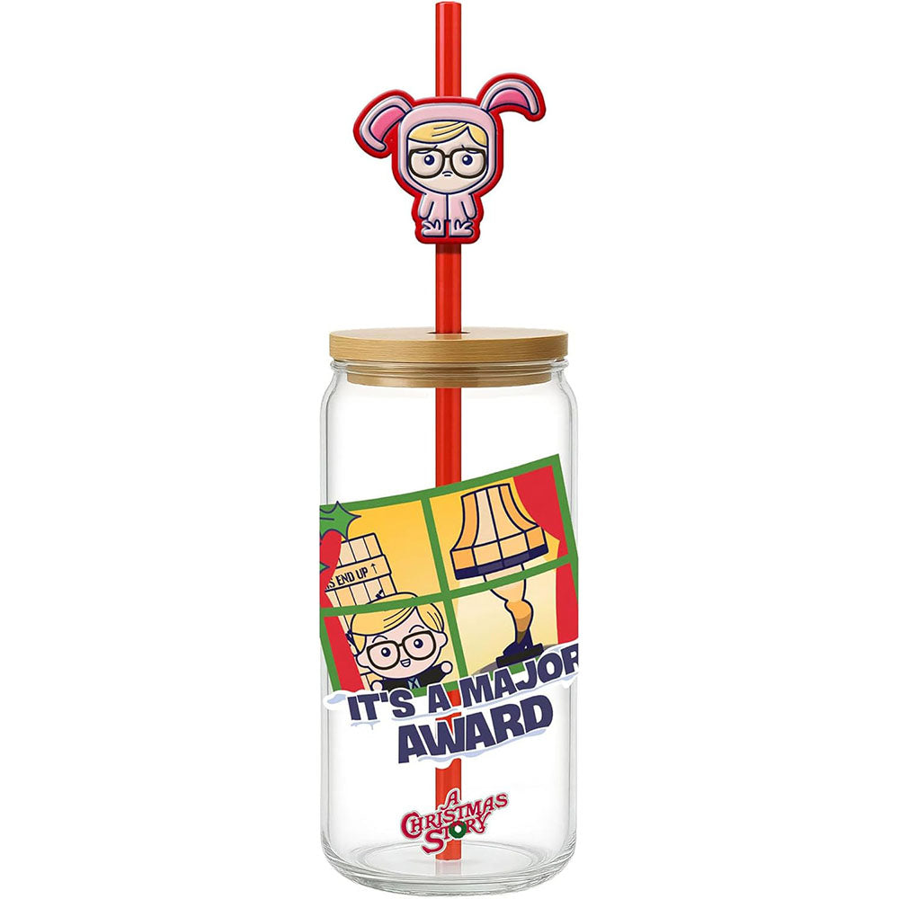 Major Award 20oz Glass Tumbler with Lid – Red Rider Leg Lamps
