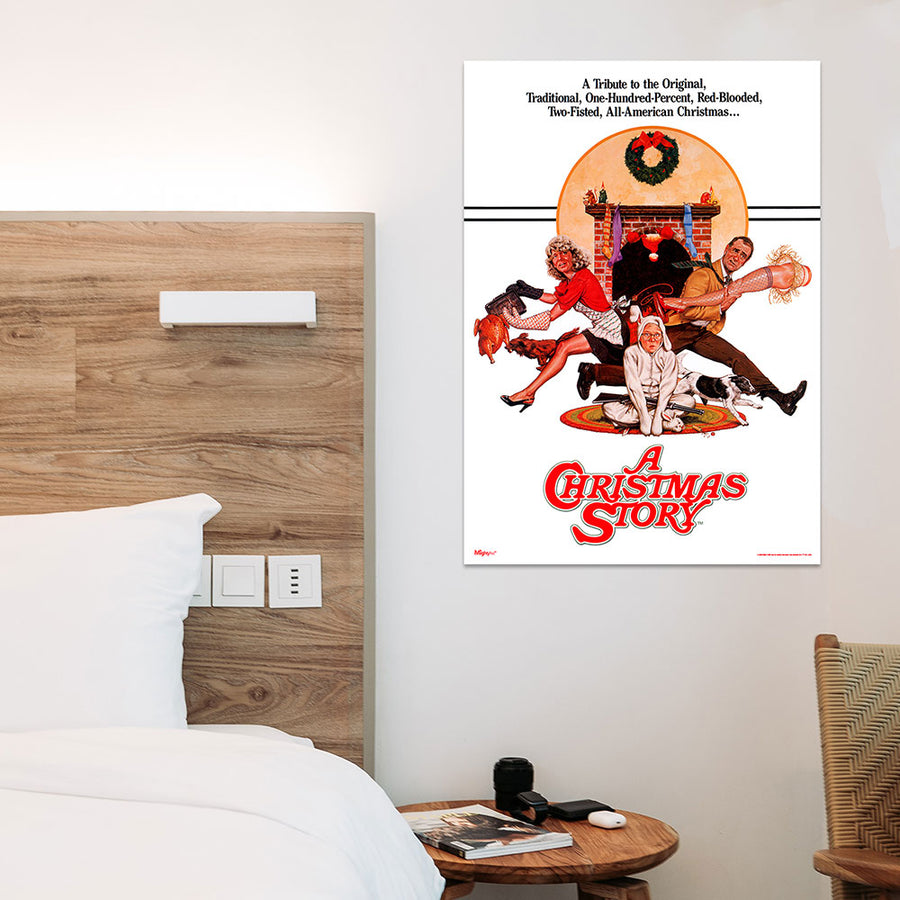 A Christmas Story Mighty Print Wall Art Poster on the wall