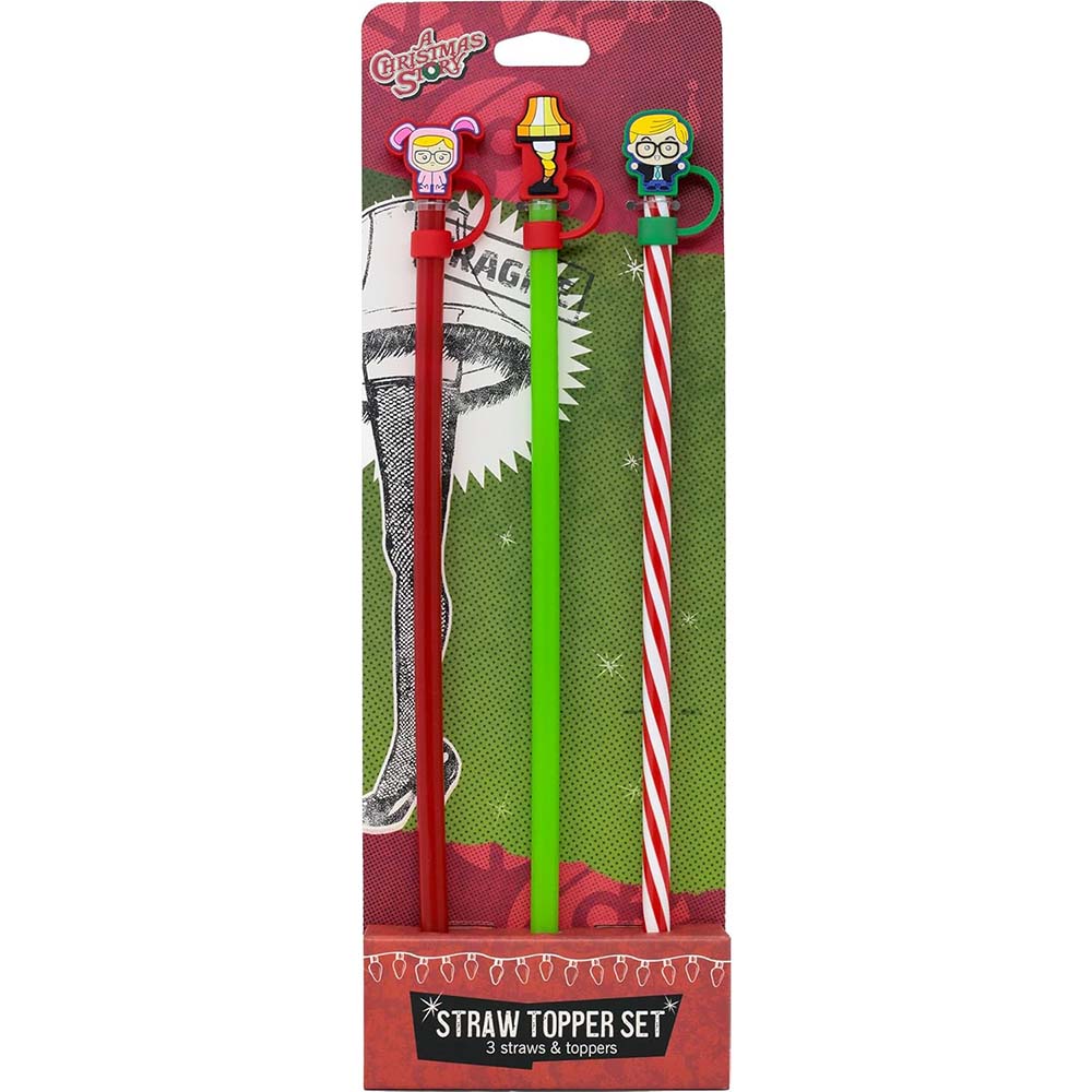 Red Reeder Leg A Christmas Story Straw Topper Set – 3 Pack – Red Rider Leg Lamps