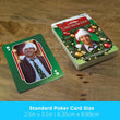 Load image into Gallery viewer, Christmas Vacation poker size playing card 2.5 x 3.5 inches beside deck with Clark Griswold card back on wooden table

