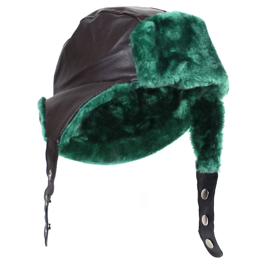 Brown Faux Fur Trooper Cap – Holiday Costume Hat – Red Rider Leg Lamps