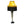 Load image into Gallery viewer, Leg lamp with yellow shade and black fringe on a white background
