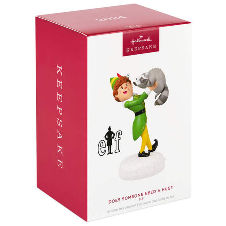 Hallmark Keepsake 2024 Does Somebody Need a Hug? Elf Ornament Retail Box