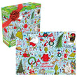 Load image into Gallery viewer, Aquarius Dr. Seuss Grinch wrapping paper 1000 piece puzzle box with completed Christmas collage image

