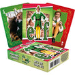 Load image into Gallery viewer, Aquarius Elf movie playing cards box with Buddy the Elf card back and fanned card faces

