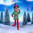 Load image into Gallery viewer, Scout Elf in a Mickey Oh Deer Christmas tee with Mickey ears posing among snowy trees
