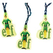 Load image into Gallery viewer, Elf string light set showing three Buddy the Elf shaped light covers with elf wordmark
