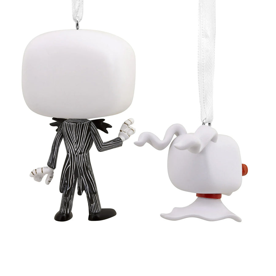 Back view showing the detailing on Jack’s suit and Zero’s ghostly tail