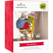 Load image into Gallery viewer,     Hallmark The Grinch holiday ornament retail packaging
