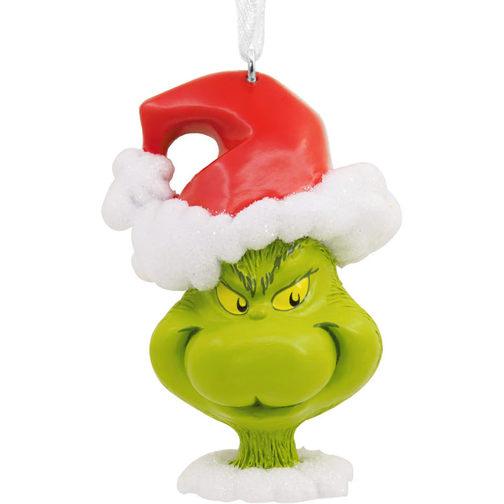 Hallmark The Grinch in Santa Hat Christmas Ornament