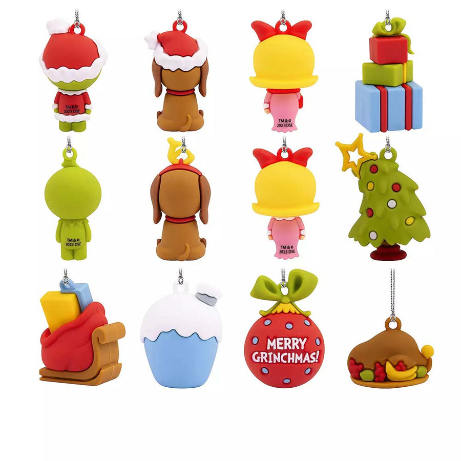 The Grinch Hallmark Countdown Calendar and Paper Tree Display Figurines Back
