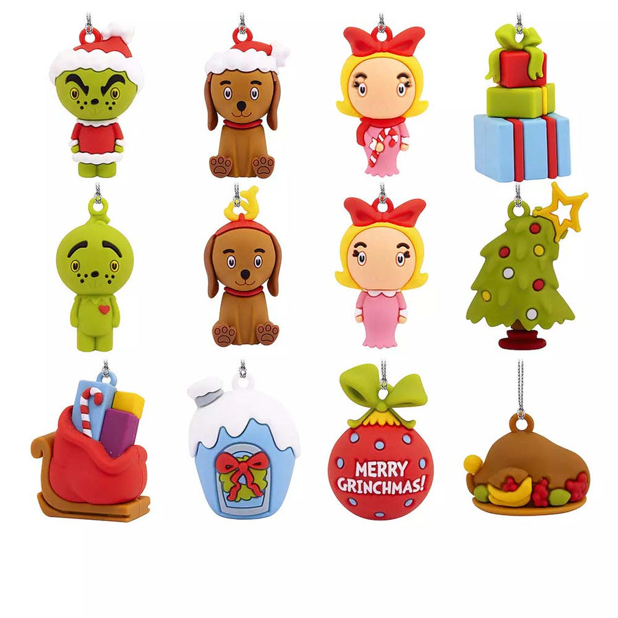 The Grinch Hallmark Countdown Calendar and Paper Tree Display Figurines Front