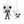 Load image into Gallery viewer, Front view of Jack and Zero Funko Pop ornaments with hanging loops
