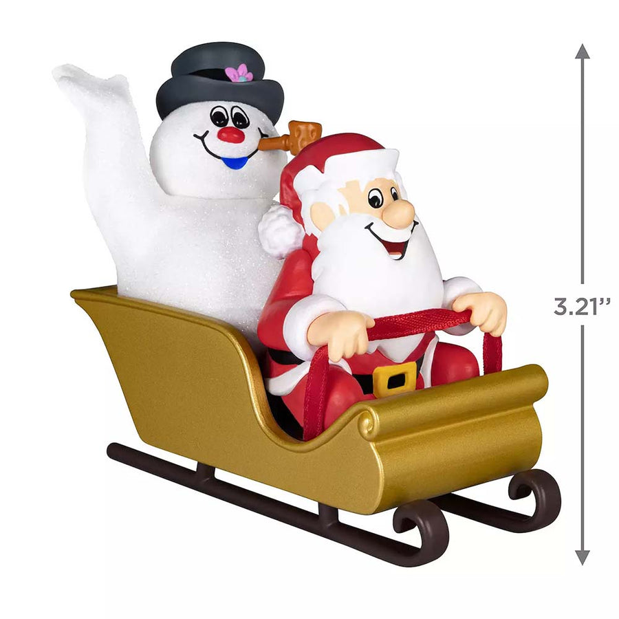 2024 Hallmark Keepsake Frosty and Santa Ornament Dimensions