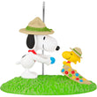 Load image into Gallery viewer,     Snoopy Woodstock merit badge ceremony ornament Hallmark Keepsake 2025 Peanuts
