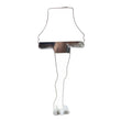 Load image into Gallery viewer, Leg lamp shaped stainless steel cookie cutter, 5.5 inches tall, back view showing construction and cutting edge detail
