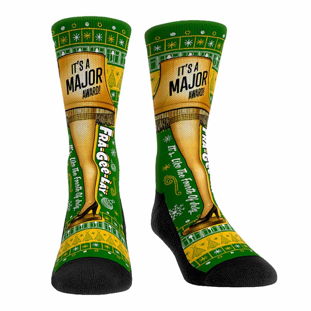 Red Reeder Leg A Christmas Story Leg Lamp Crew Socks – Red Rider Leg Lamps