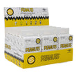 Load image into Gallery viewer, Back of Peanuts mystery blind box enamel pin packaging showing collectible character lineup including Snoopy Woodstock Charlie Brown Lucy Peppermint Patty and Marcie
