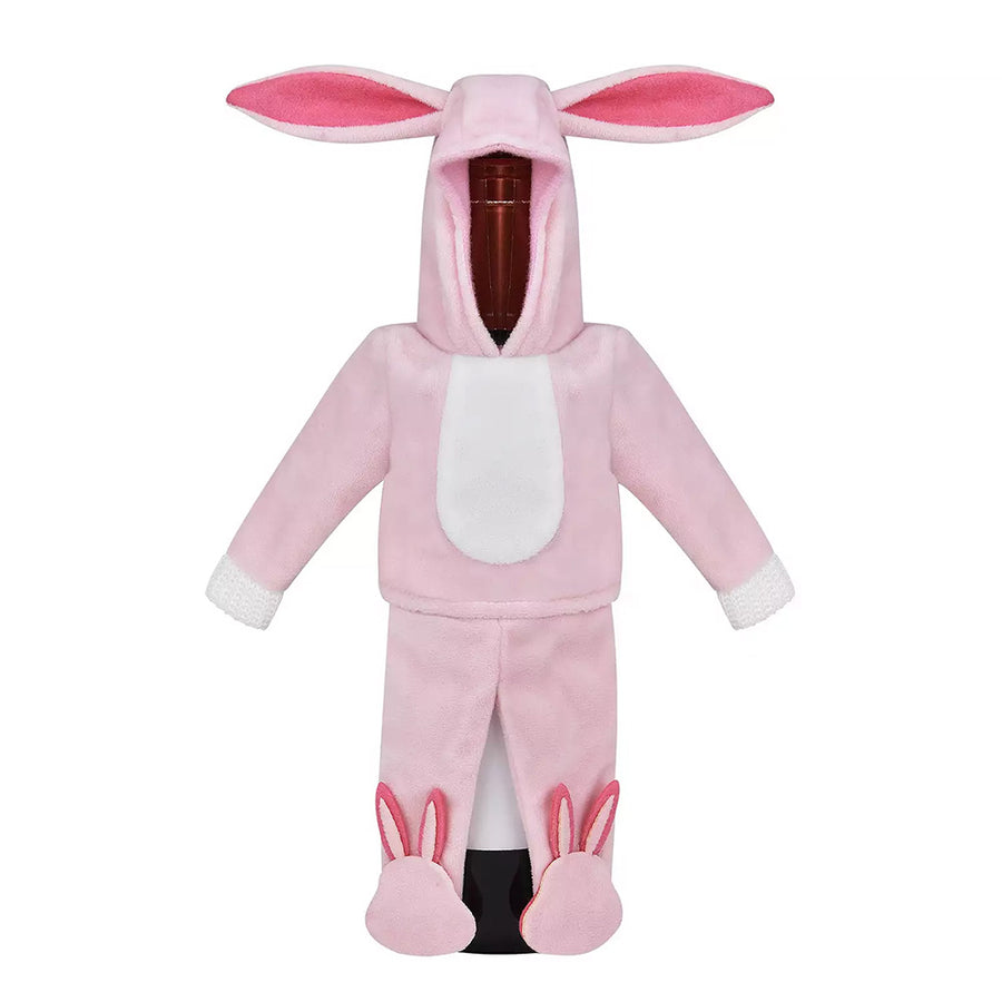 Pink Bunny Wine Cover (shhh....Elf on the Shelf Outfit) with Bottle