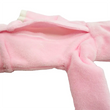 Load image into Gallery viewer, Open hook-and-loop back closure on pink plush elf doll bunny suit
