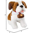 Load image into Gallery viewer, Elf Pets Saint Bernard plush size: 8 inches tall, 6 long, 4 wide
