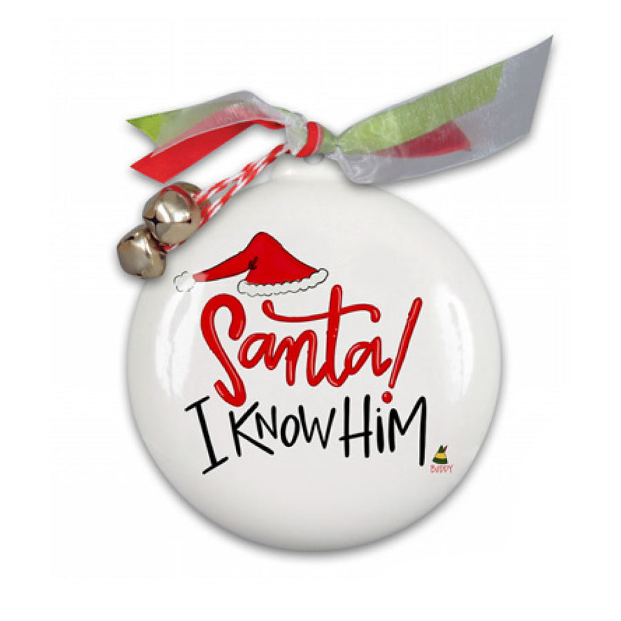 Santa I Know Him Ornament – Funny Christmas Tree Decor – Red Rider Leg ...
