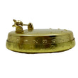 Load image into Gallery viewer, Side view of the brass secret decoder pin showing the rotating rings
