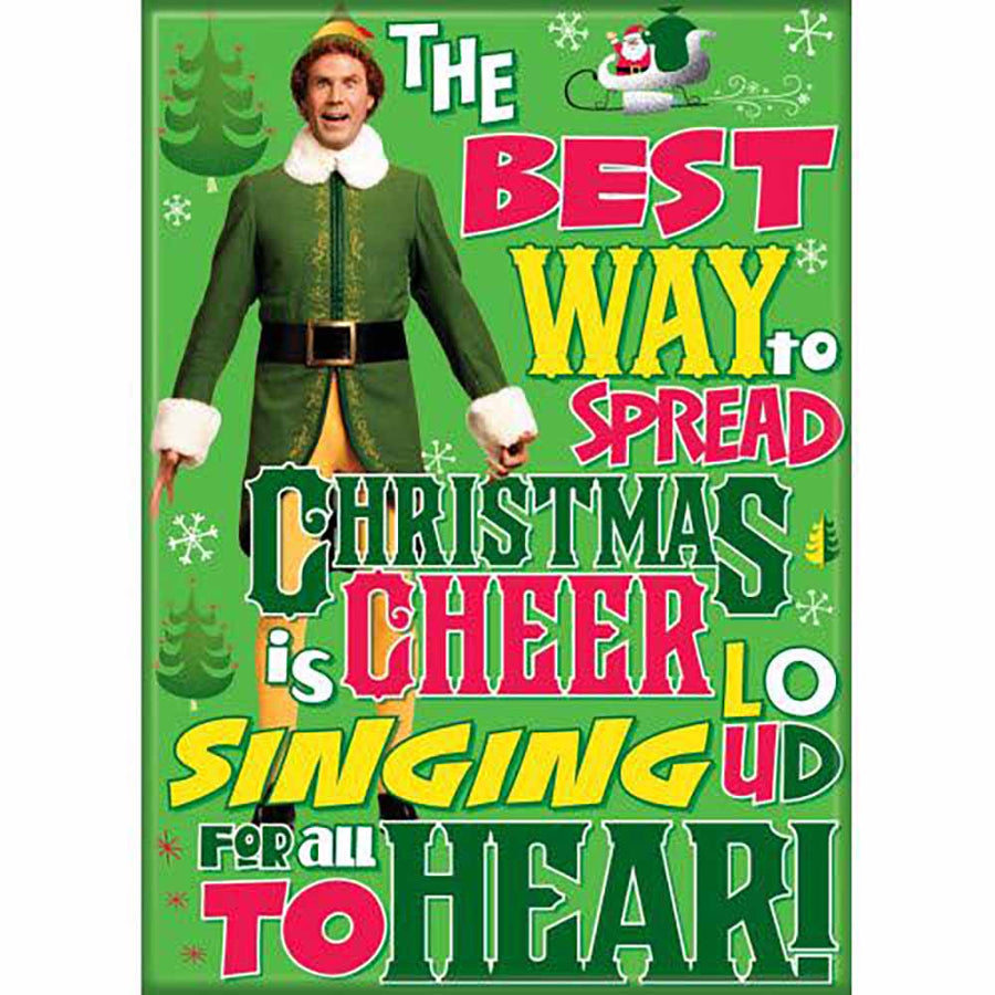 Red Reeder Leg Singing From The Movie Elf I'm Singing I'm In A Store, And I'm