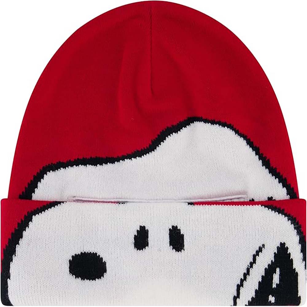 Peanuts Snoopy Beanie Hat, Knit Roll Down Cuffed Winter Cap  display picture 2